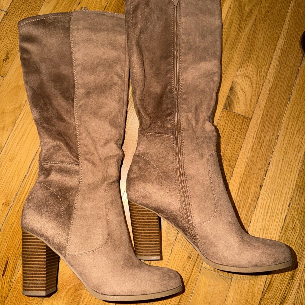 Style & Co. Suede Heeled Boots